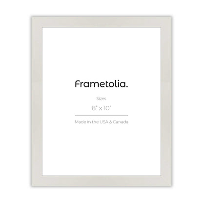 Opaque White Narrow Width Modern Wall Frame