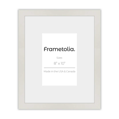 Opaque White Narrow Width Modern Wall Frame