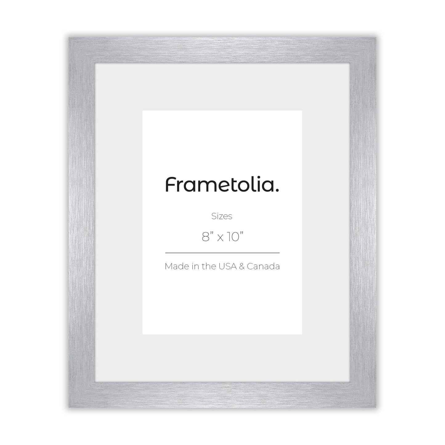 Steel Silver Narrow Width Wall Frame