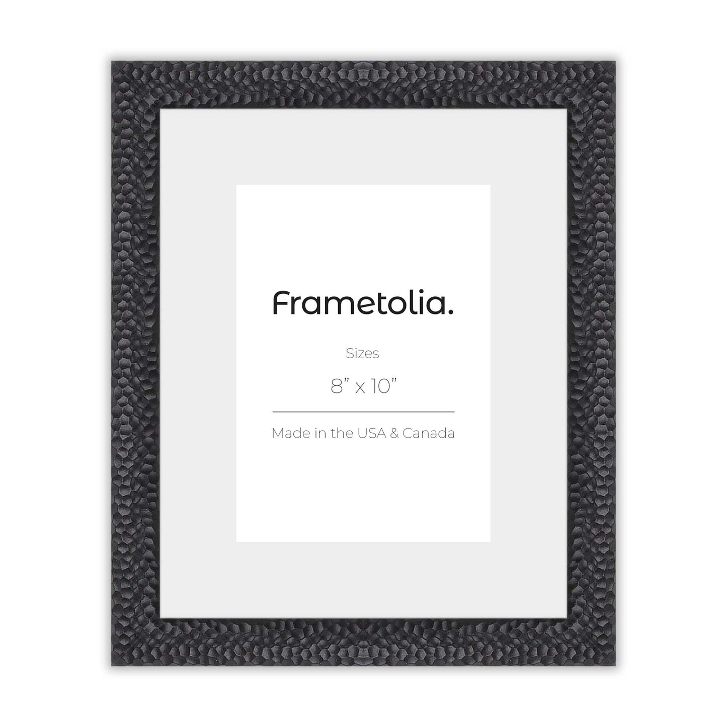 Hammered Black Medium Width Wall Frame