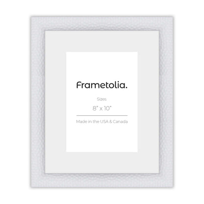 Hammered White Medium Width Wall Frame