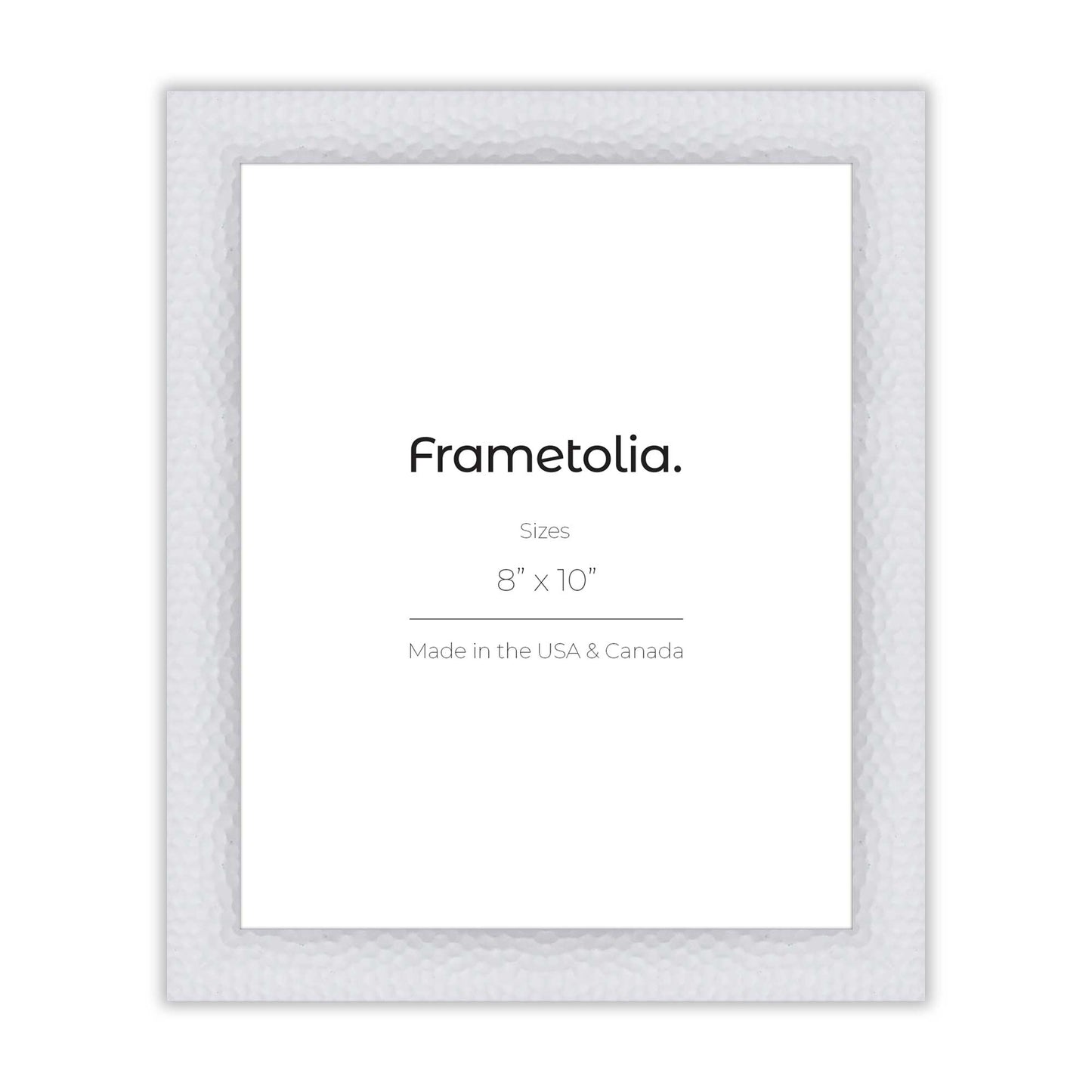 Hammered White Medium Width Wall Frame