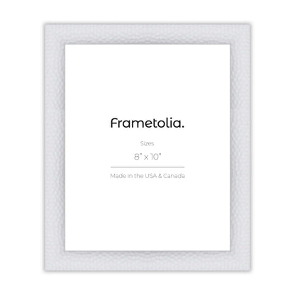 Hammered White Medium Width Wall Frame