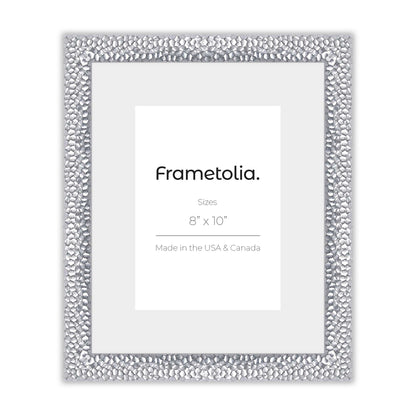 Hammered Silver Medium Width Wall Frame
