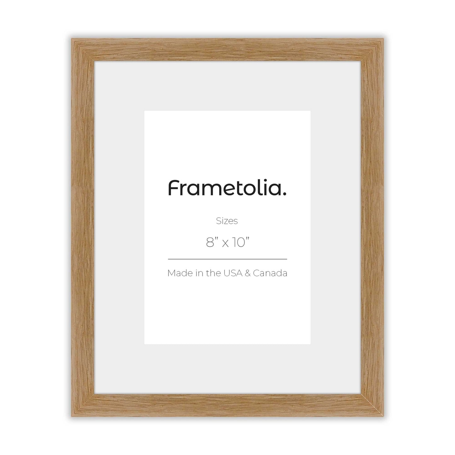 Natural Oak Narrow Width Wall Frame