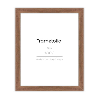 Brown Walnut Narrow Width Wall Frame