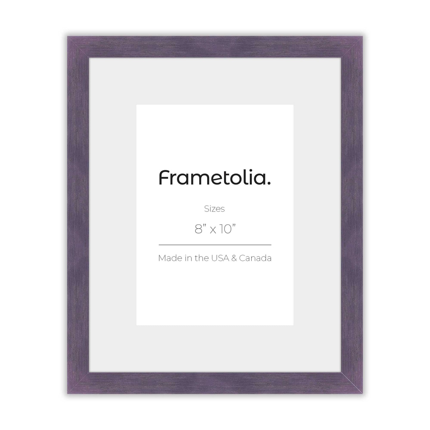 Purple Iris Narrow Width Wall Frame