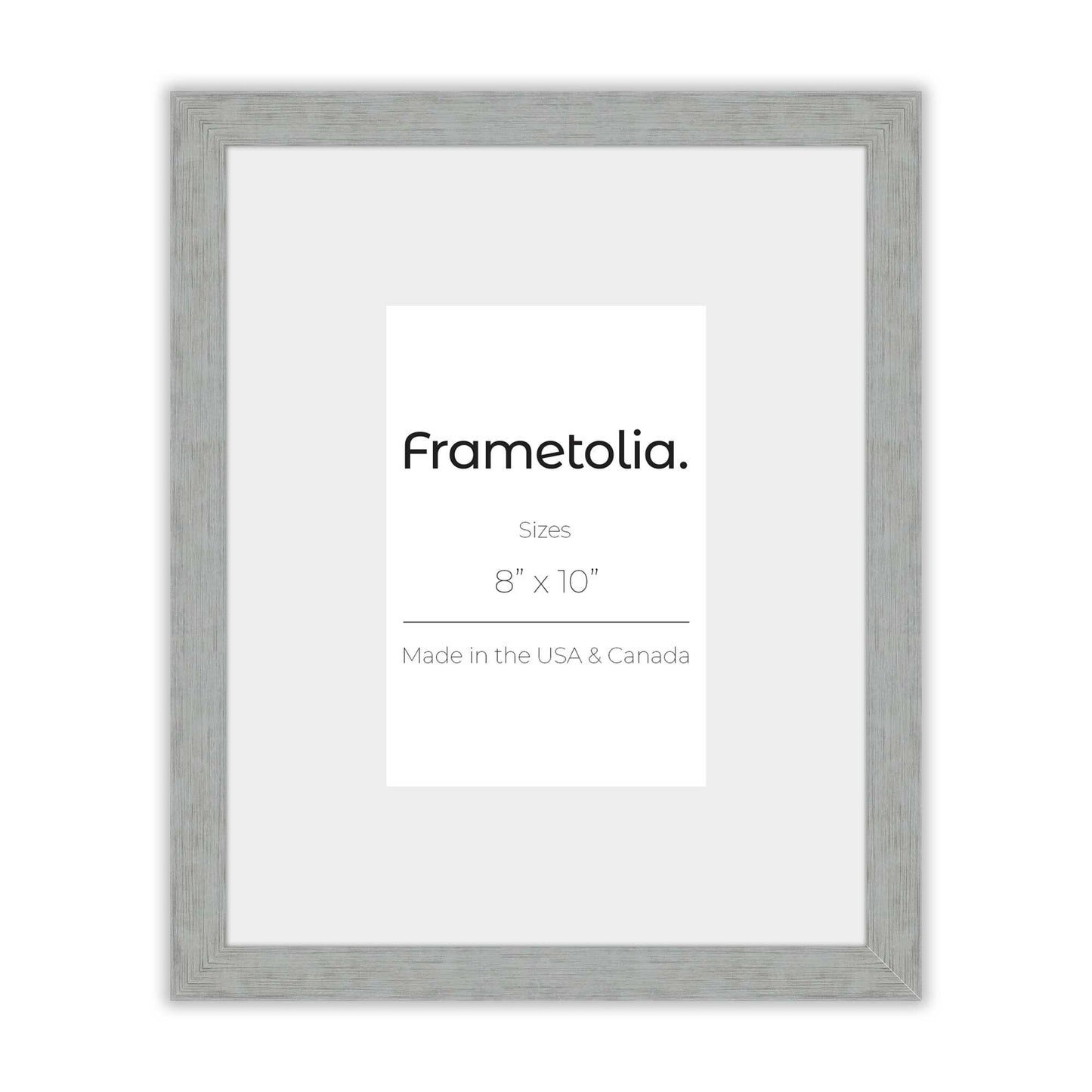 Heathered White Narrow Width Wall Frame