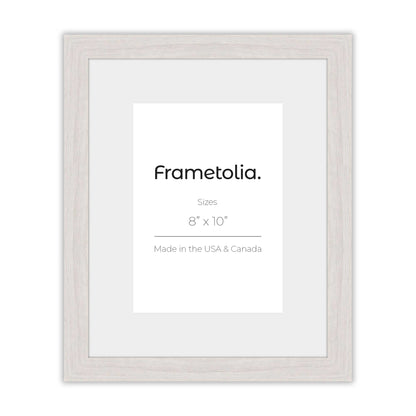 Opaque White Narrow Width Wall Frame