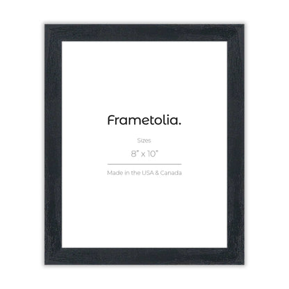 Opaque Black Narrow Width Wall Frame