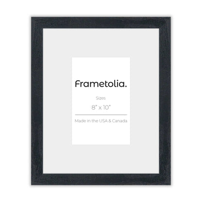 Opaque Black Narrow Width Wall Frame