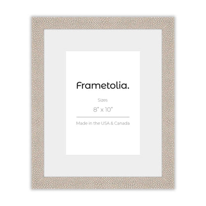 [Color:Bone Shagreen],[Mat:Narrow Mat], Picture frame
