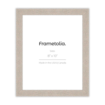 [Color:Bone Shagreen],[Mat:No Mat], Picture frame