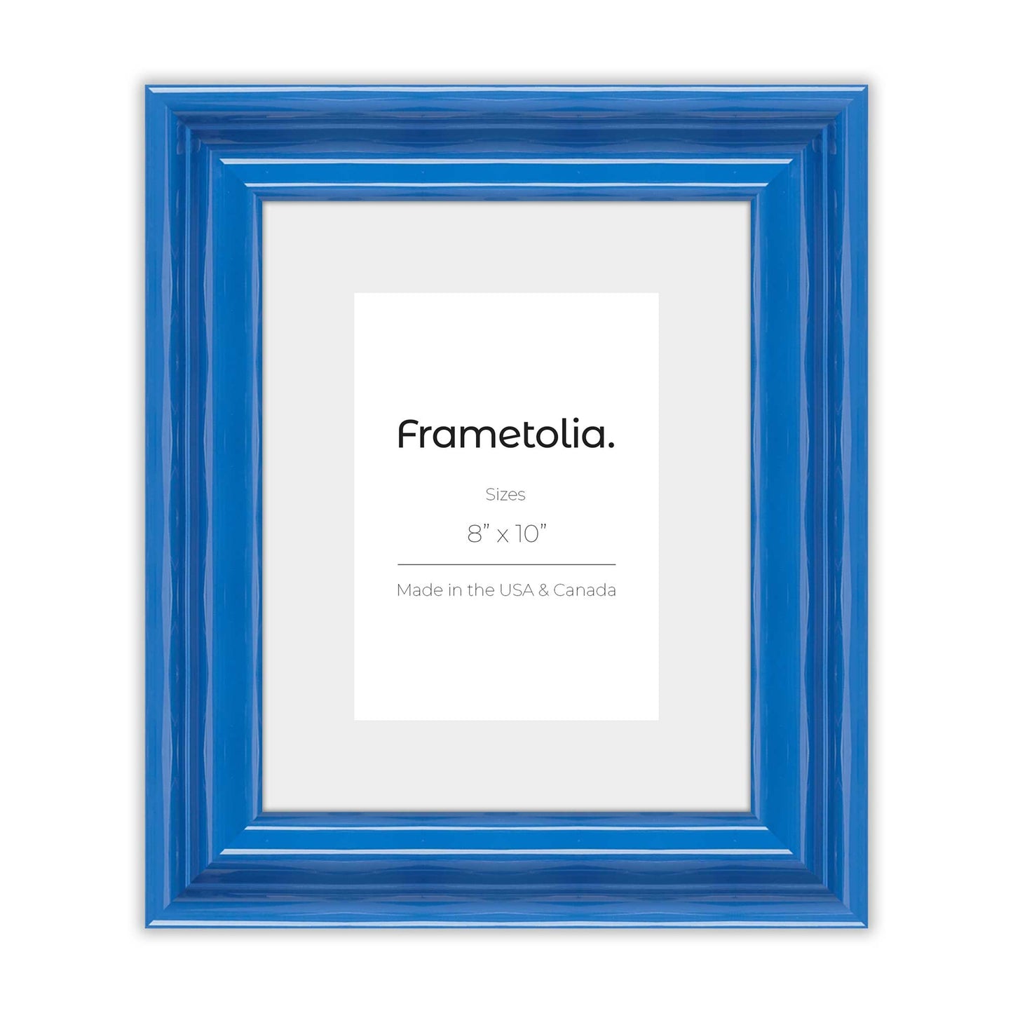 Seaport Blue Wide Width Wall Frame
