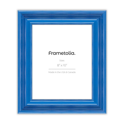 Seaport Blue Wide Width Wall Frame