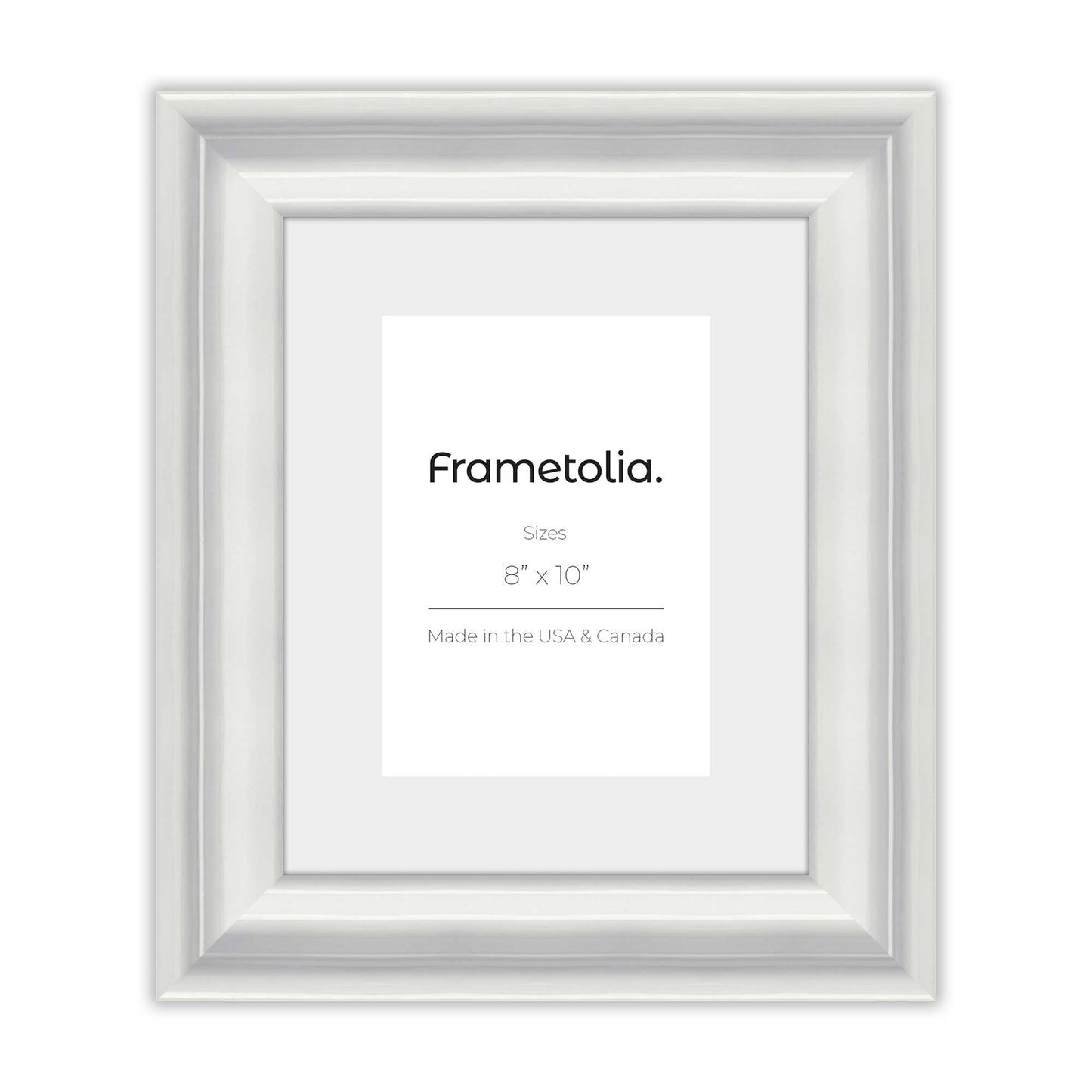 Electric White Gloss Wide Width Wall Frame