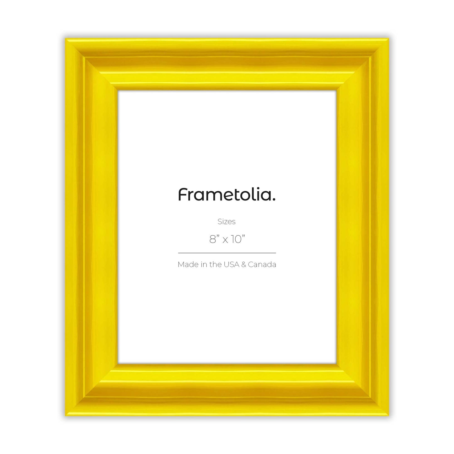 Sunburst Yellow Wide Width Wall Frame