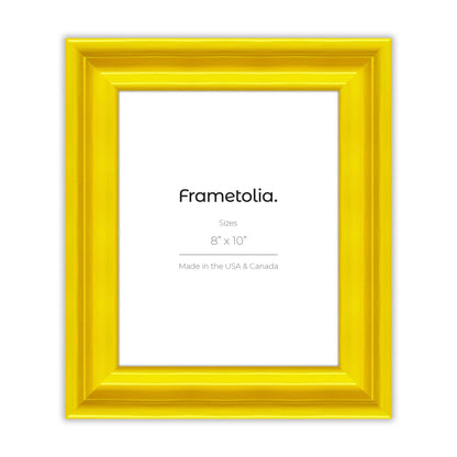 Sunburst Yellow Wide Width Wall Frame