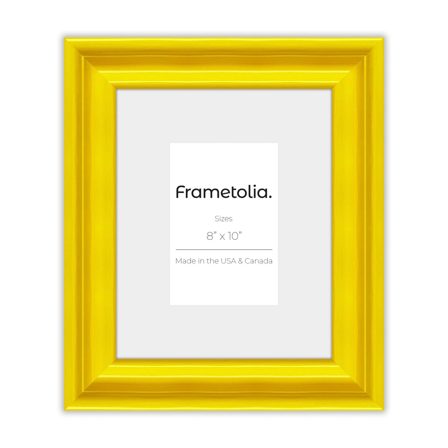 Sunburst Yellow Wide Width Wall Frame