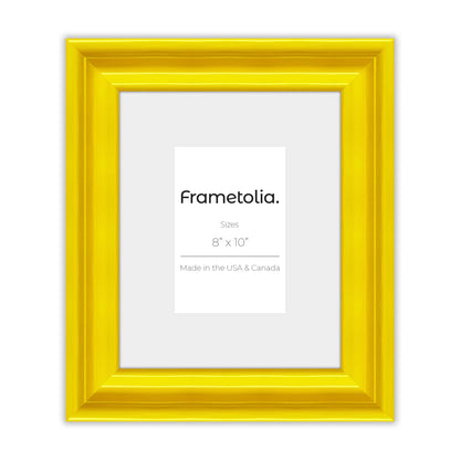 Sunburst Yellow Wide Width Wall Frame