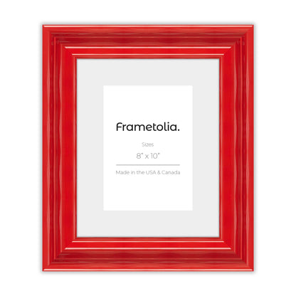 Cherry Red Gloss Wide Width Wall Frame