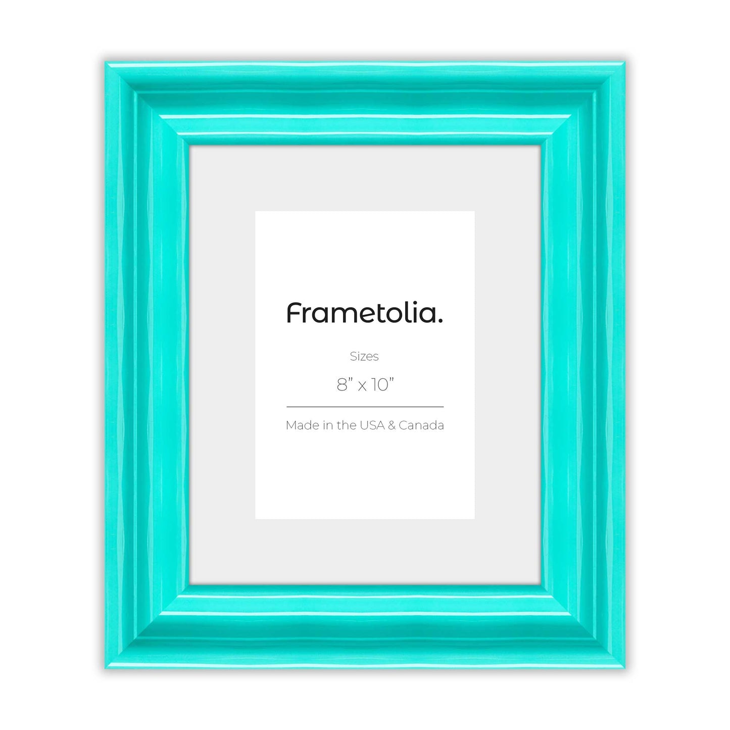 Capri Teal Wide Width Wall Frame