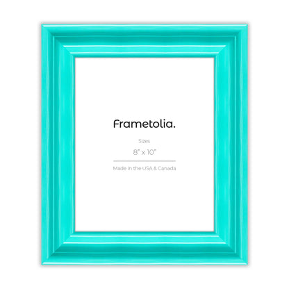 Capri Teal Wide Width Wall Frame