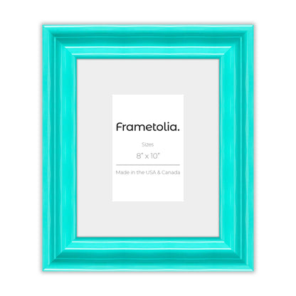 Capri Teal Wide Width Wall Frame
