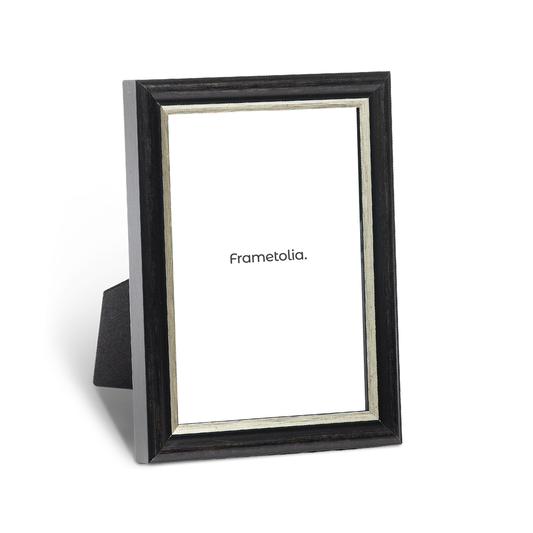 Formal Black Silver Narrow Width Table Top Frame