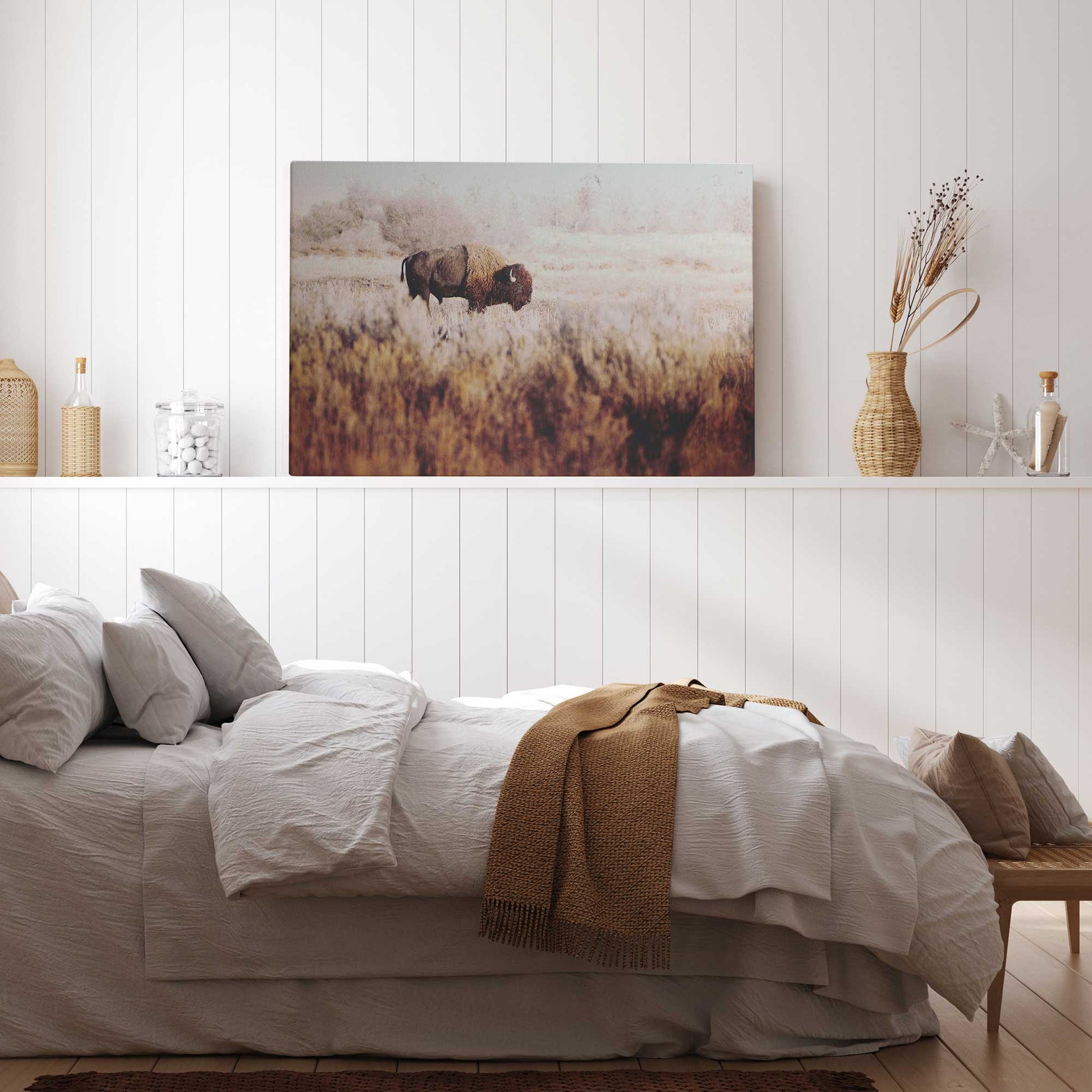 [color:Stretched Canvas], Picture of art on wall