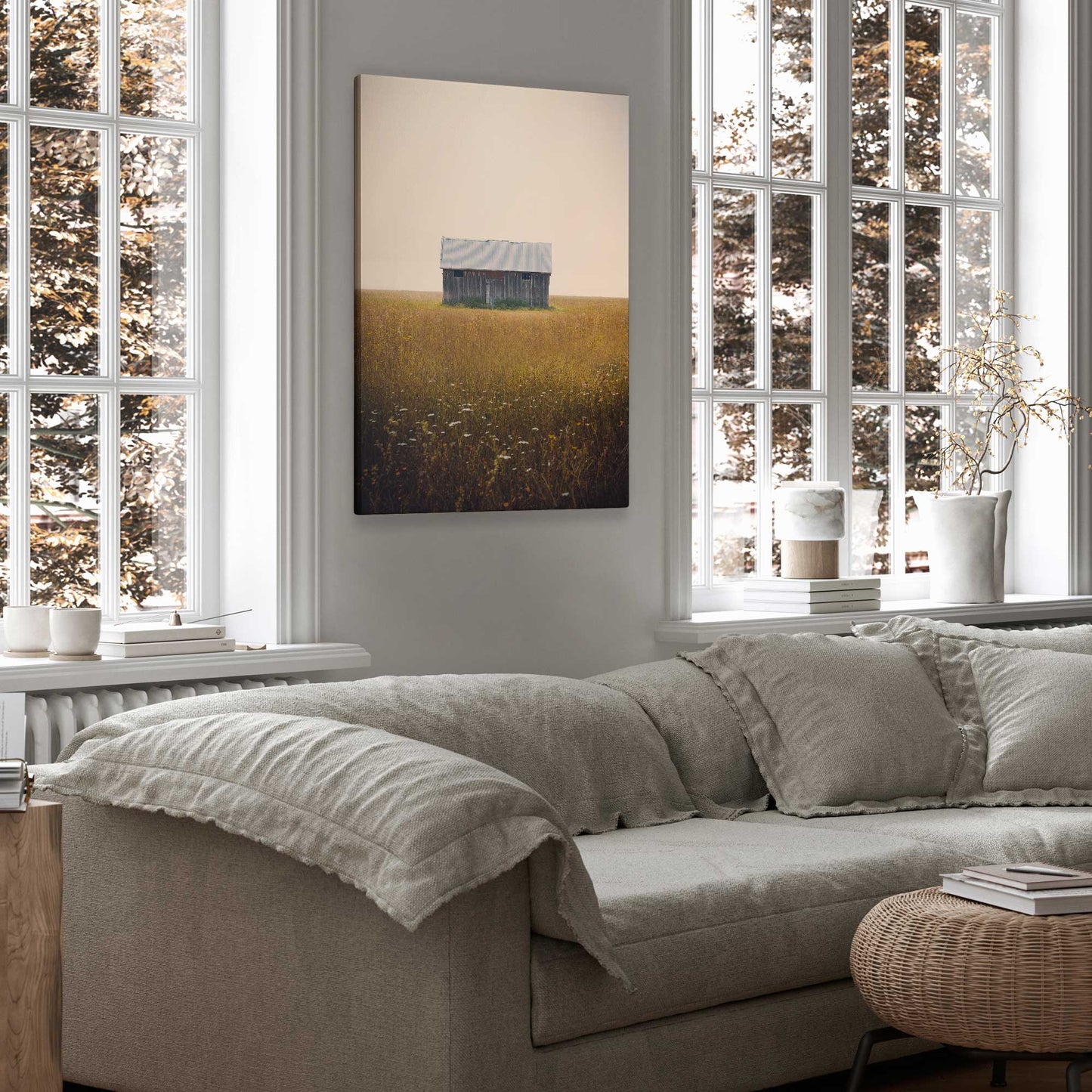 [color:Stretched Canvas], Picture of art on wall