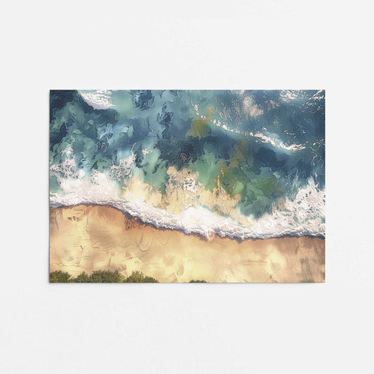 Aerial Shoreline Promotional Rolled Print