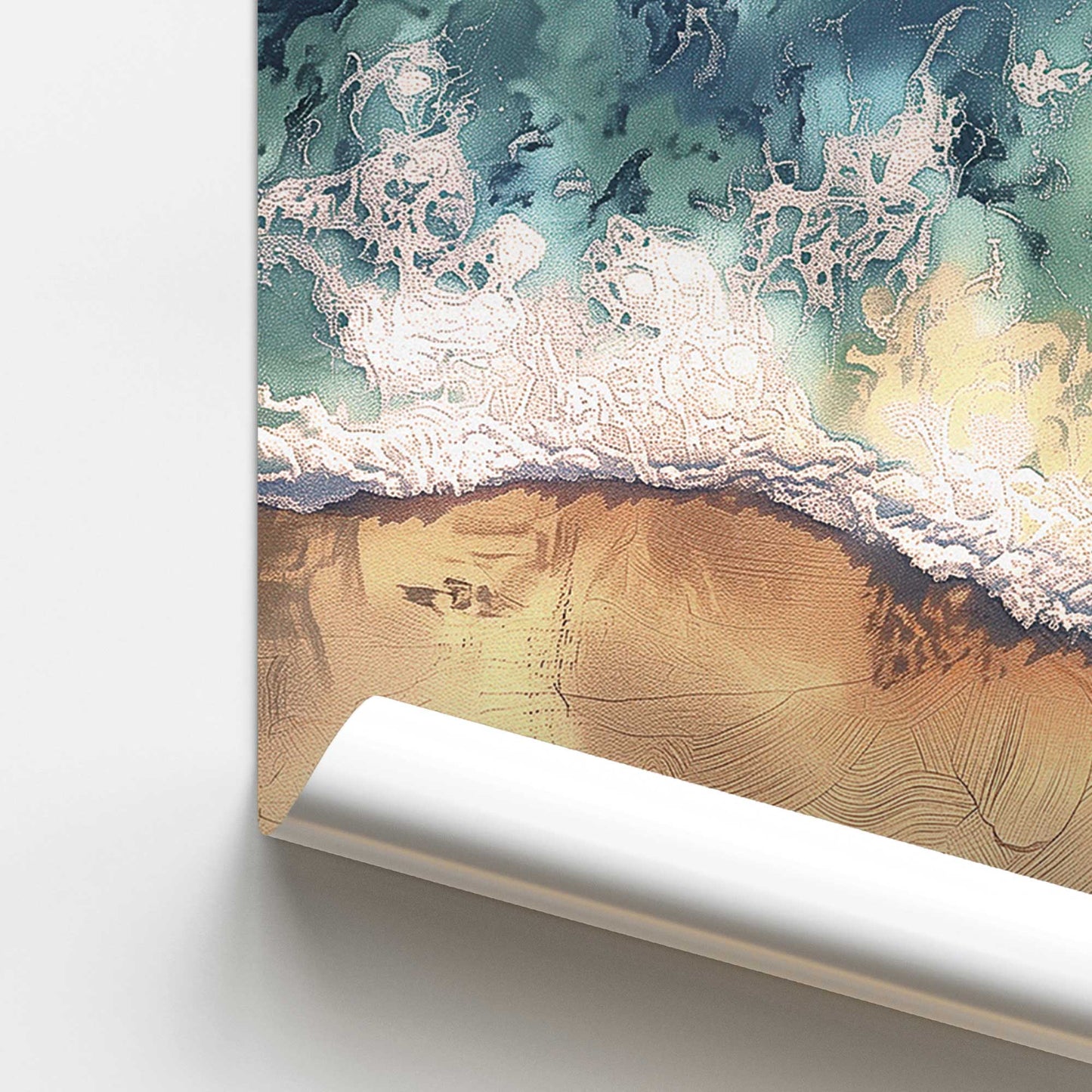 Aerial Shoreline Promotional Rolled Print
