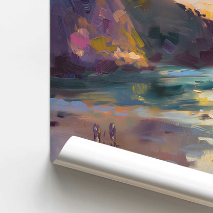 Nocturne Sunset Soiree v1 Square Promotional Rolled Print