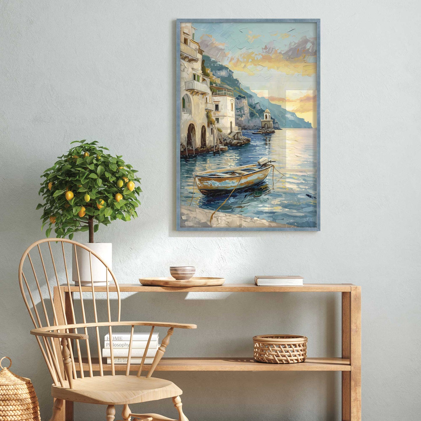 Positano Azure Retreat Print