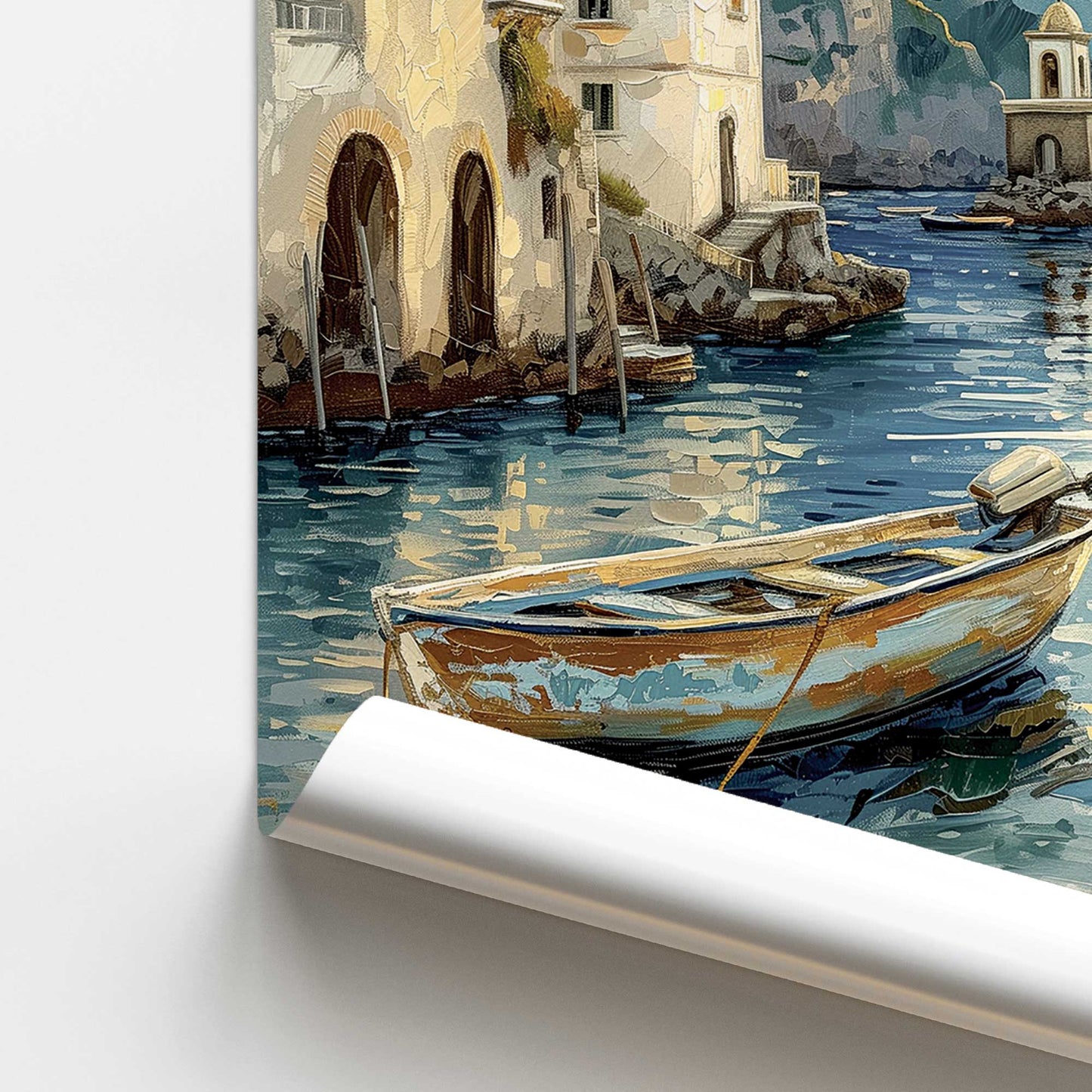 Positano Azure Retreat Promotional Rolled Print