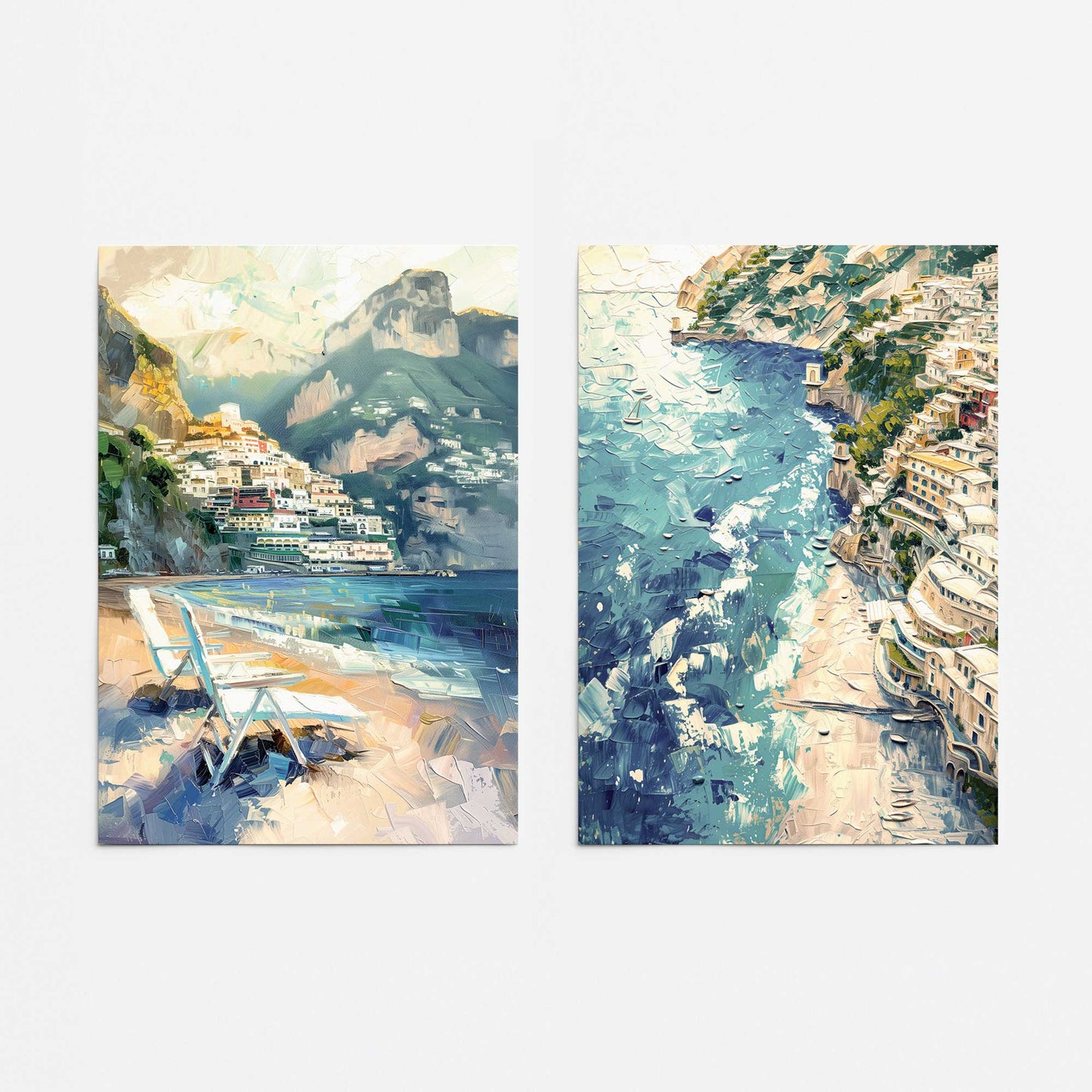 Positano Beachfront Serenade Set of 2 Promotional Rolled Prints
