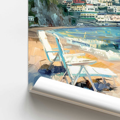 Positano Beachfront Serenade Set of 2 Promotional Rolled Prints