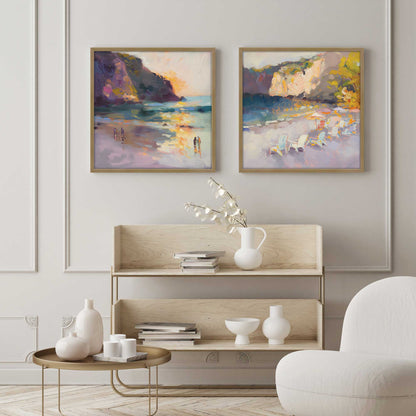Nocturne Sunset Soiree Set of 2 Print on Archival Matte Paper