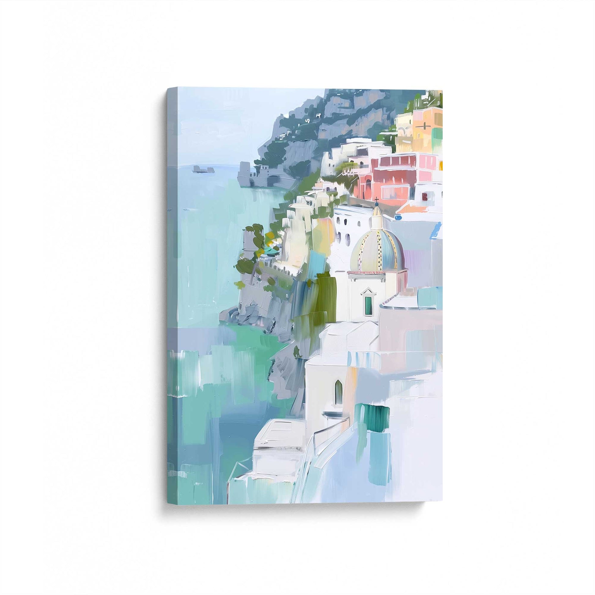 [Color:Stretched Canvas], Picture of art at an angle