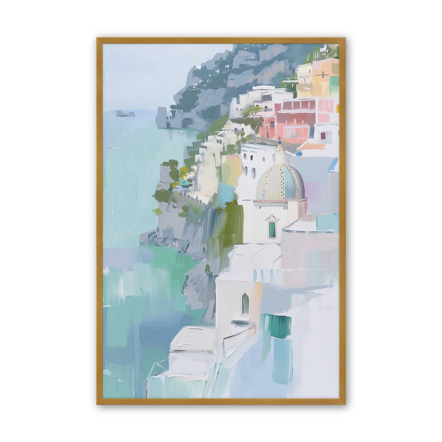 [Color:Polished Gold], Picture of art in a Polished Gold frame