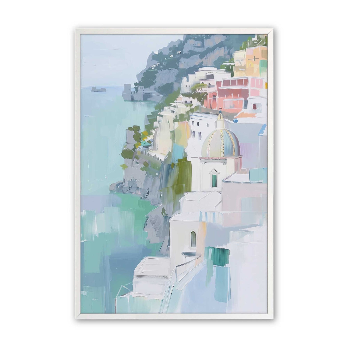 [Color:Opaque White], Picture of art in a Opaque White frame