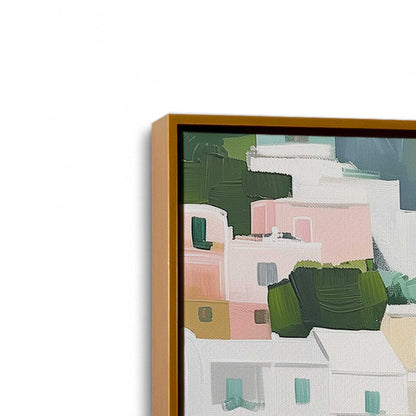 [Color:Polished Gold], Picture of art in a Polished Gold frame at an angle
