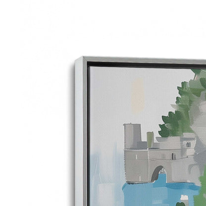 [Color:Polished Chrome], Picture of art in a Polished Chrome frame at an angle