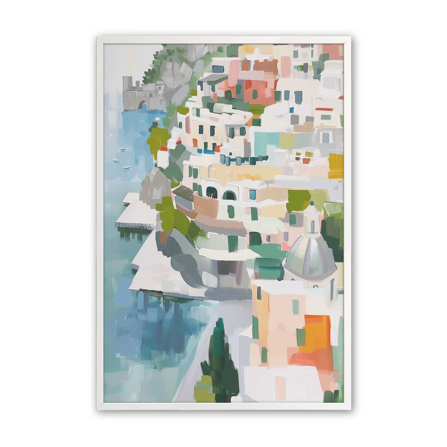 [Color:Opaque White], Picture of art in a Opaque White frame