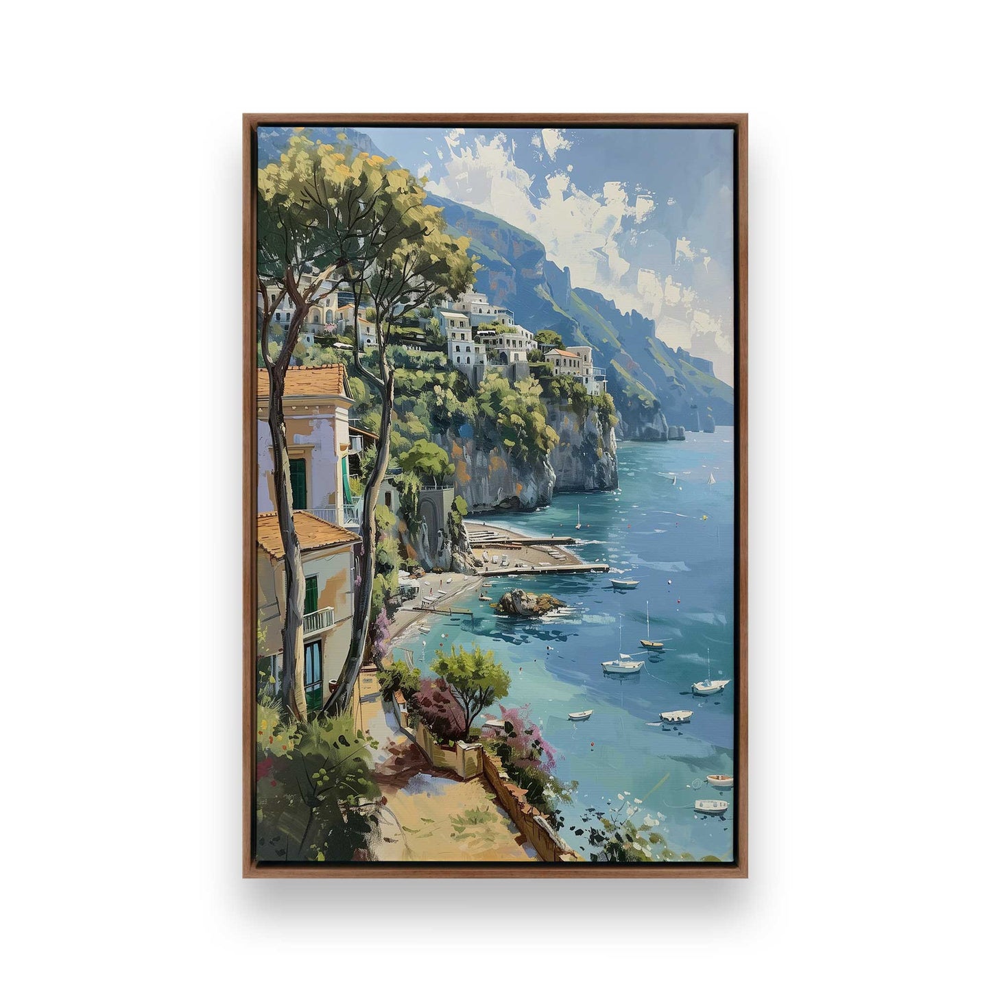 [Color:Walnut], Picture of art in a Walnut frame