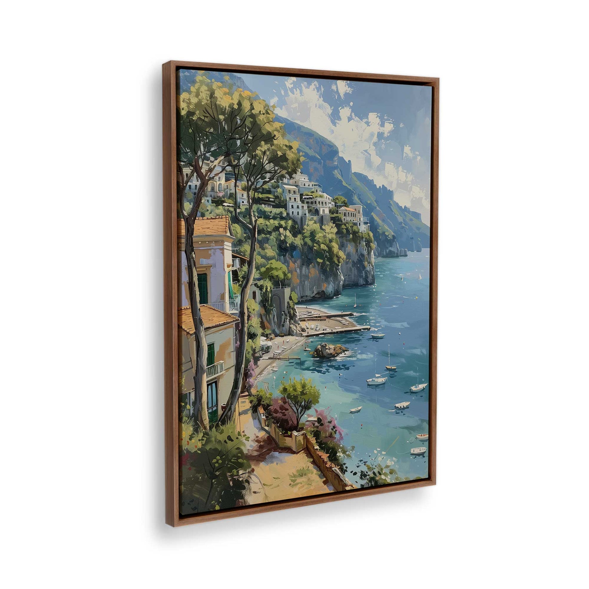 [Color:Walnut], Picture of the corner of the art