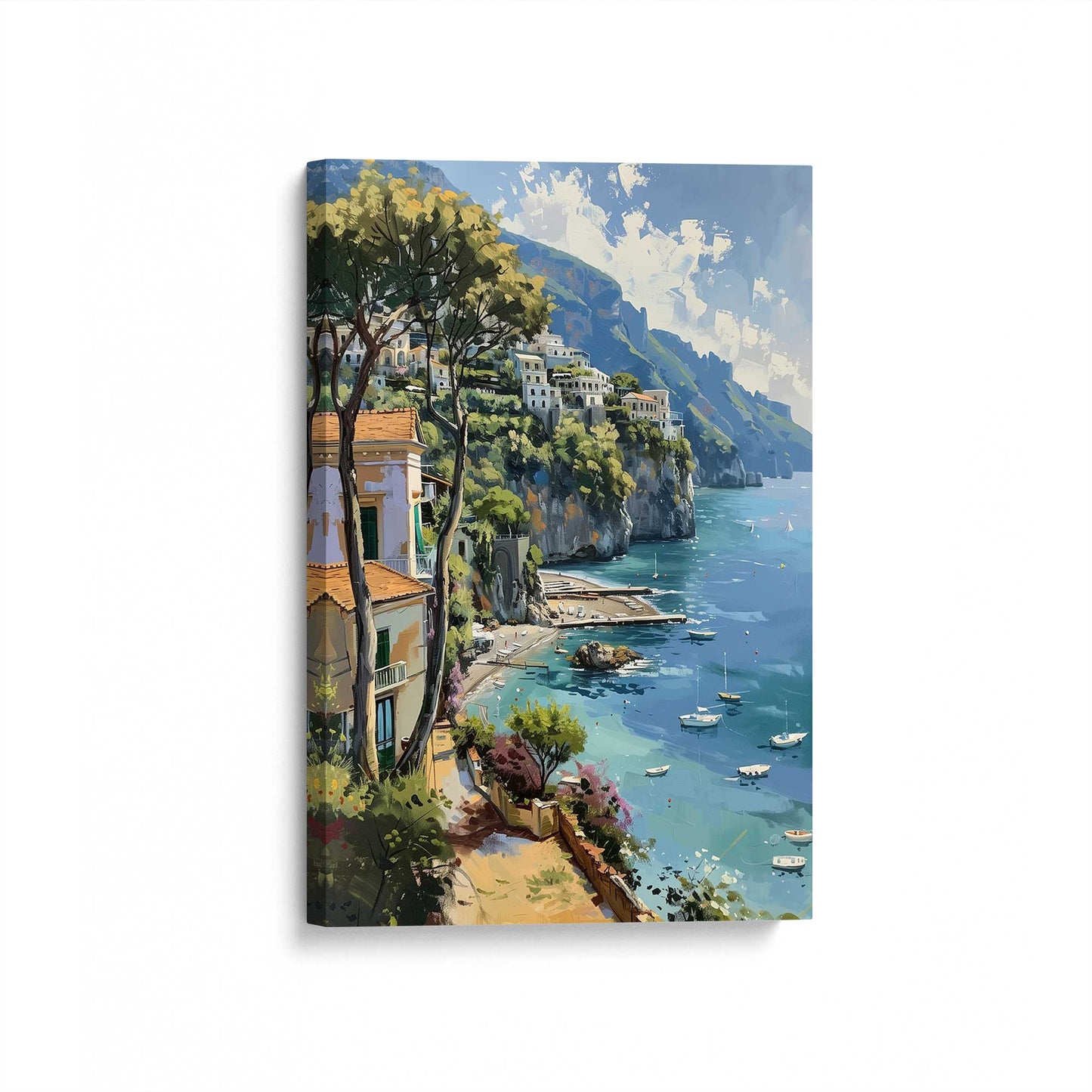[Color:Stretched Canvas], Picture of art at an angle
