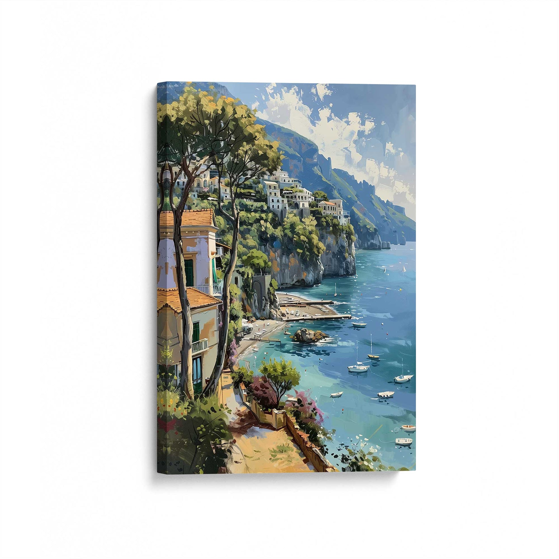 [Color:Stretched Canvas], Picture of art at an angle