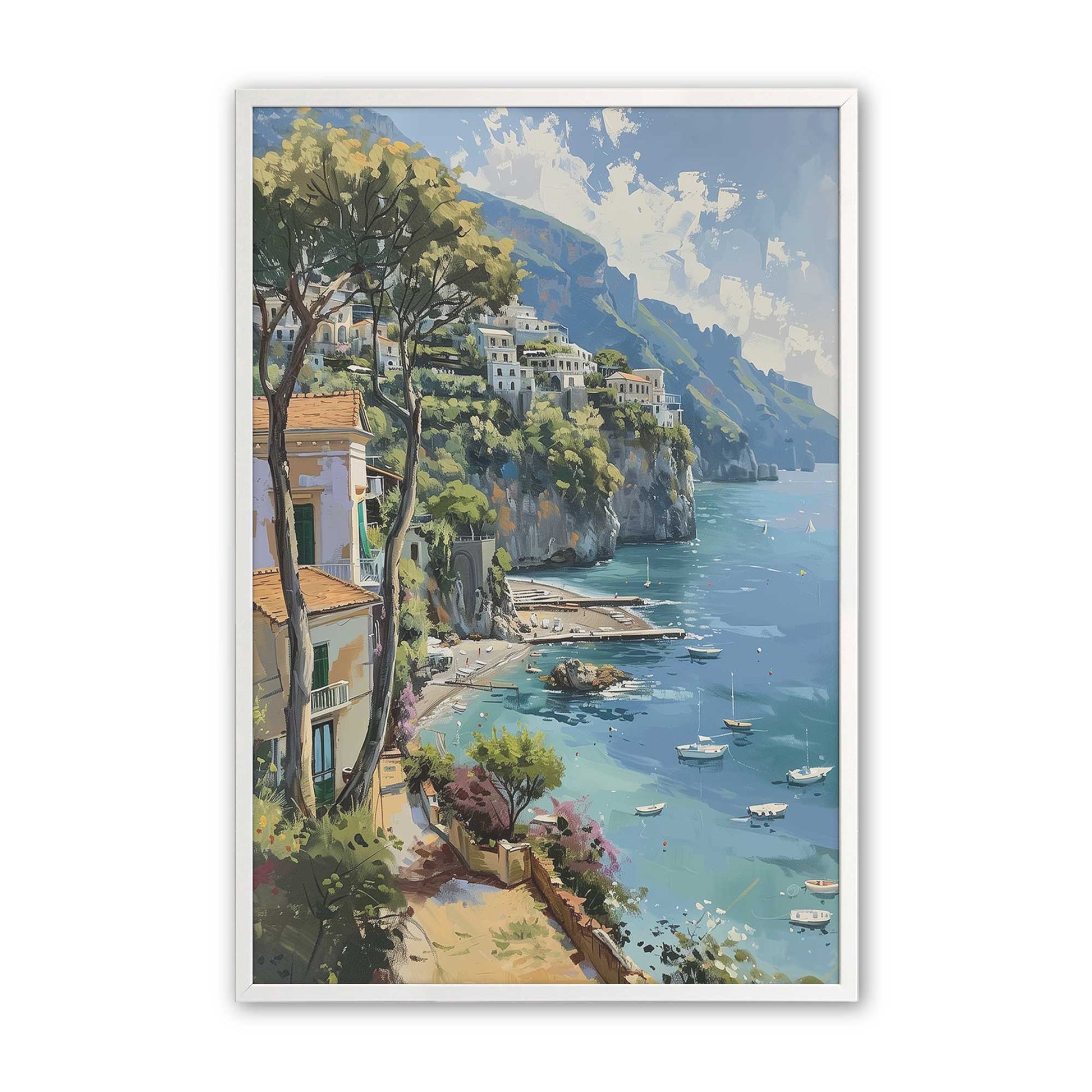 [Color:Opaque White], Picture of art in a Opaque White frame